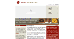 Desktop Screenshot of maharajahandicrafts.net