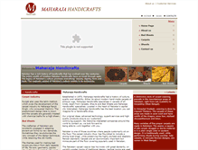 Tablet Screenshot of maharajahandicrafts.net